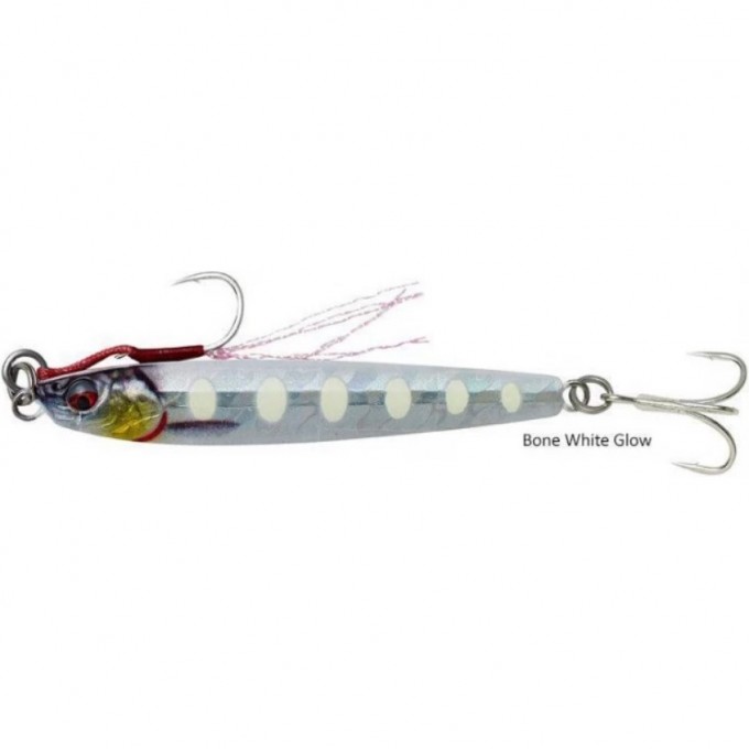 Блесна SAVAGE GEAR 3D Slim Jig Minnow 12.5см 60г Sinking Zebra Glow PHP 63939