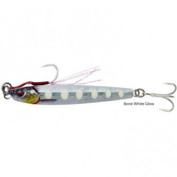 Блесна SAVAGE GEAR 3D Slim Jig Minnow 17м 150г Sinking Bone White Glow PHP