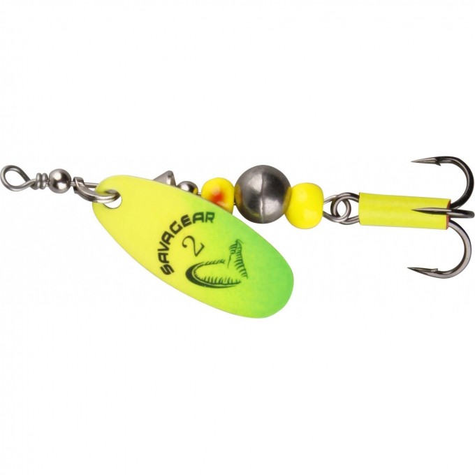 Блесна SAVAGE GEAR Caviar Spinner #4 14g 07-Yellow / Chartreuse 42316