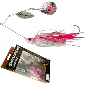 Блесна SAVAGE GEAR Da'Bush Spinnerbait 14см 21г Sinking Pink Silver Блесна SAVAGE GEAR Da'Bush Spinnerbait 14см 21г Sinking Pink Silver