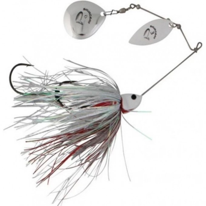Блесна SAVAGE GEAR Da'Bush Spinnerbait 14см 21г Sinking White Silver 72603