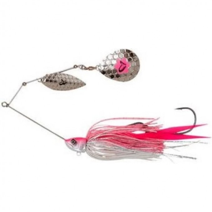Блесна SAVAGE GEAR Da'Bush Spinnerbait 16см 32г Sinking Pink Silver 72614