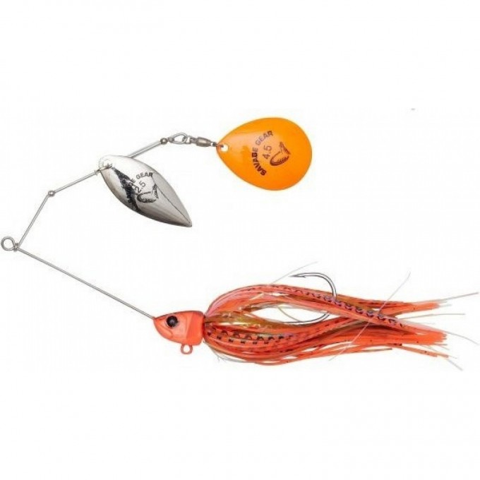 Блесна SAVAGE GEAR Da'Bush Spinnerbait 21g Sinking Fluo Orange 71756