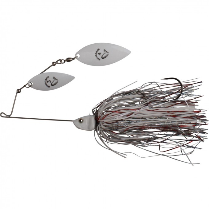 Блесна SAVAGE GEAR Da'Bush Spinnerbait 32g #3 White Silver Holo Flame 42147