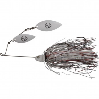 Блесна SAVAGE GEAR Da'Bush Spinnerbait 42g #4 White Silver Holo Flame Блесна SAVAGE GEAR Da'Bush Spinnerbait 42g #4 White Silver Holo Flame