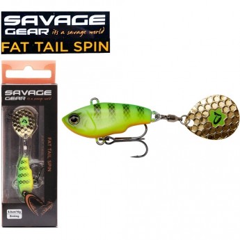 Блесна SAVAGE GEAR Fat Tail Spin 6.5cm 16g Sinking Firetiger