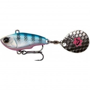 Блесна SAVAGE GEAR Fat Tail Spin 8cm 24g Sinking Blue Silver Pink