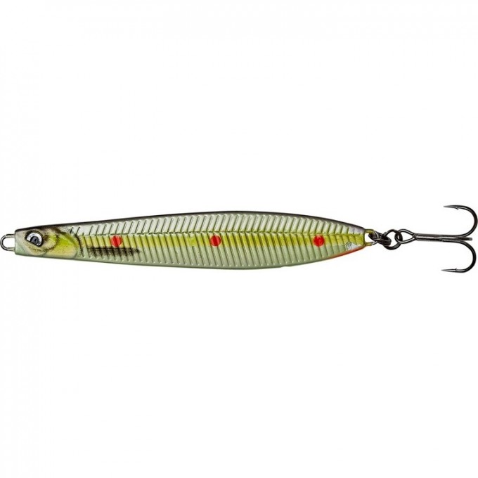 Блесна SAVAGE GEAR Seeker ISP 6.8см 12г Sinking Motoroil Red Dots UV 72362