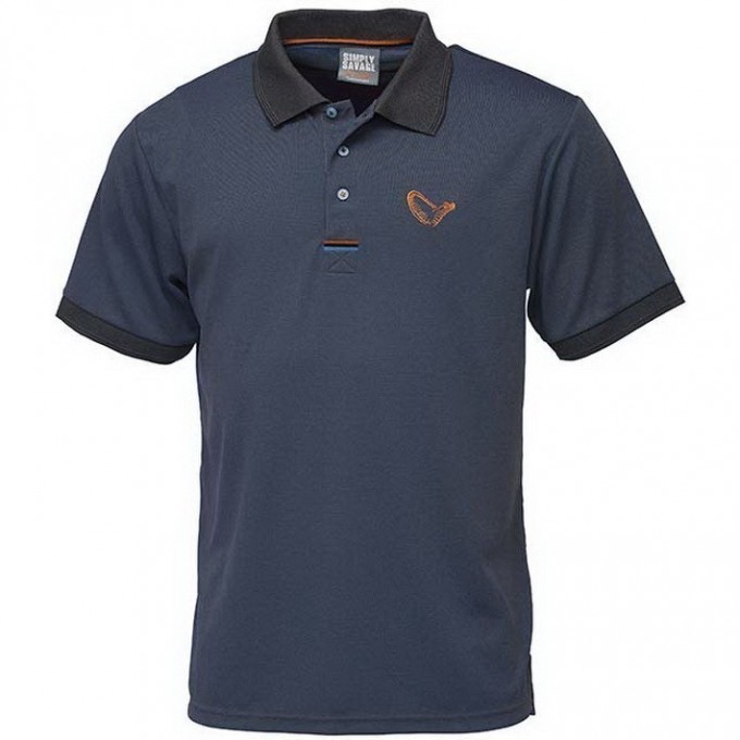 Футболка SAVAGE GEAR Simply Savage 3-Stripes Polo L 62282