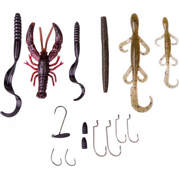 Набор приманок SAVAGE GEAR Black Bass Pro Pack Kit 33pcs 50377