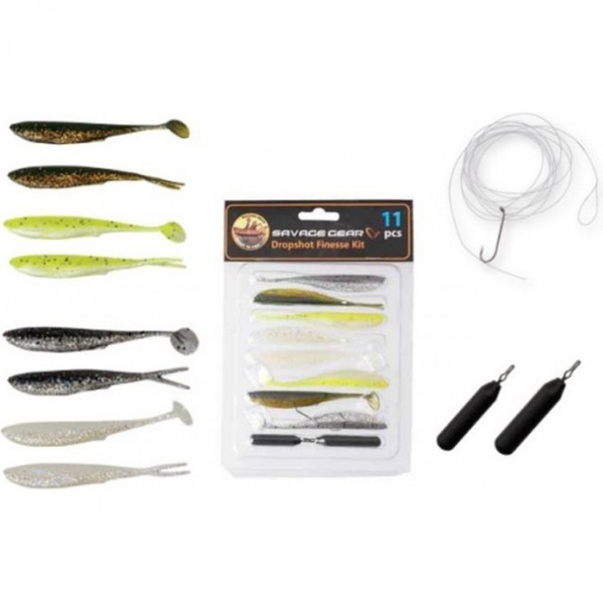 Набор приманок SAVAGE GEAR Finezze Dropshot Kit 11pcs 57626