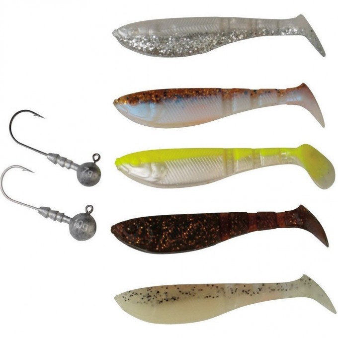 Набор приманок SAVAGE GEAR LB Pro 4Play Shad Kit 8.5cm 5+2pcs NL 48719