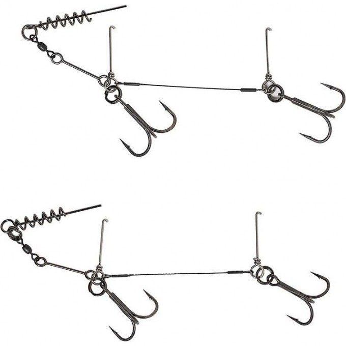 Оснастка SAVAGE GEAR 1x7 TI Corkscrew Stinger 2x#2/0 23kg 1pcs 61775