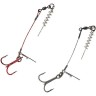 Оснастка SAVAGE GEAR Carbon49 Corkscrew stinger 2x1/0 23kg 2pcs 54889