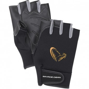 Перчатки SAVAGE GEAR Neoprene Half Finger XL Black