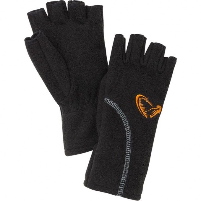 Перчатки SAVAGE GEAR Wind Pro Half Finger L Black 76472