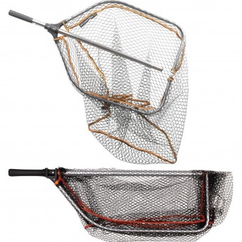 Подсачек телескопический SAVAGE GEAR Pro Tele Folding Rubber Large Mesh Landing Net L (65x50cm)