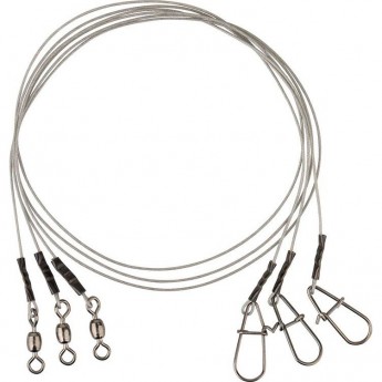 Поводки SAVAGE GEAR Carbon49 Trace 40cm 0.60mm 16kg Swivel/Needle Snap 3pcs