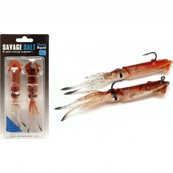 Приманка SAVAGE GEAR 3D TPE Swim Squid 125mm 25g Red Brown 2pcs