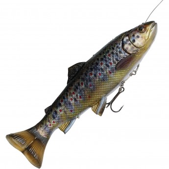 Приманка SAVAGE GEAR 4D Line Thru Pulsetail Trout 20cm 102g SS Brown Trout
