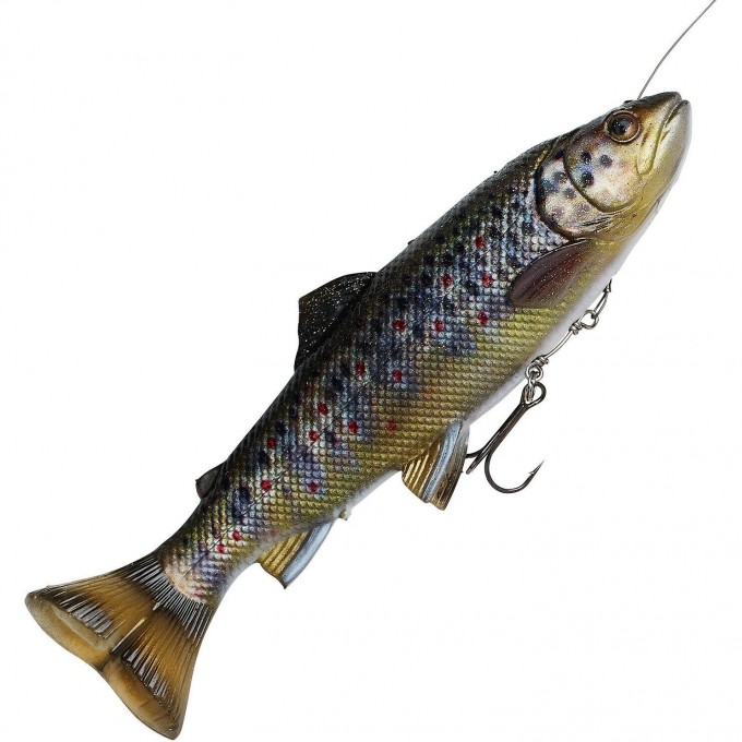 Приманка SAVAGE GEAR 4D Line Thru Pulsetail Trout 20cm 102g SS Brown Trout 61981