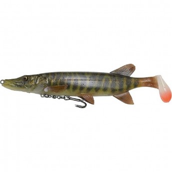 Приманка SAVAGE GEAR 4D Pike Shad 20cm 65g SS 01-Striped Pike