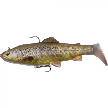 Приманка SAVAGE GEAR 4D Trout Rattle Shad 12.5cm 35g 03-Dark Brown Trout