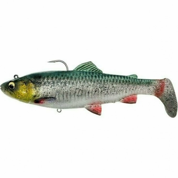 Приманка SAVAGE GEAR 4D Trout Rattle Shad 17cm 80g Sinking Green Silver 74001