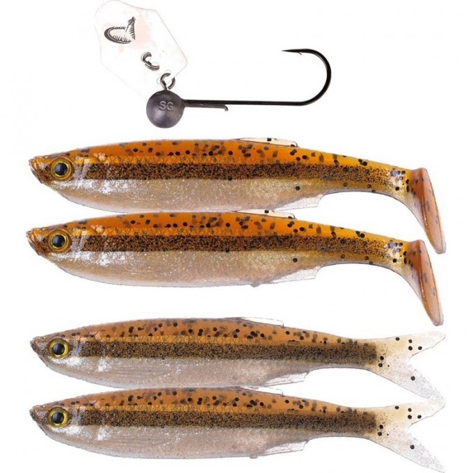 Приманка SAVAGE GEAR Crazy Blade Bleak kit 10cm 4+1pcs 08-Minnow 57502