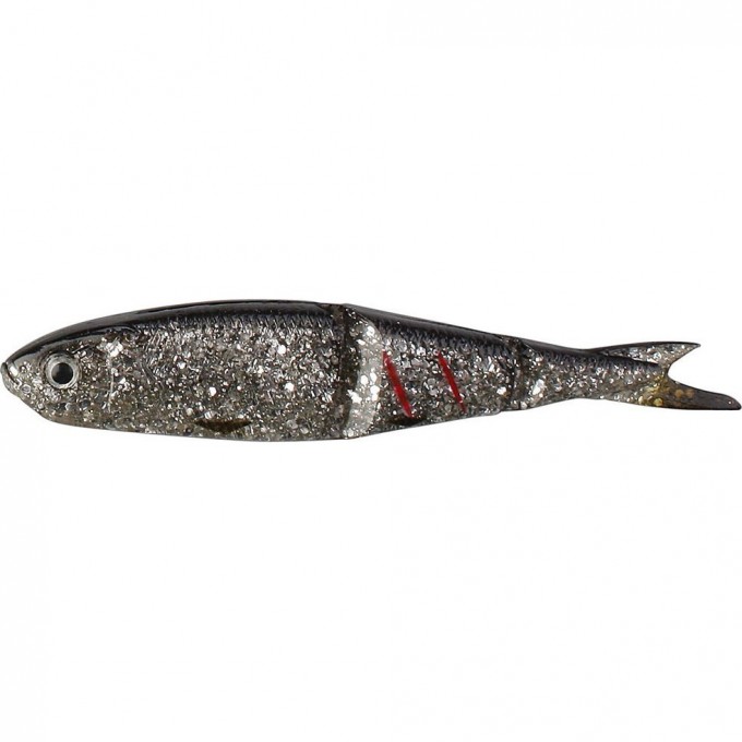 Приманка SAVAGE GEAR LB Soft 4Play 9.5cm 7.5g Swim&Jerk 01-Dirty Silver 4pcs 43452