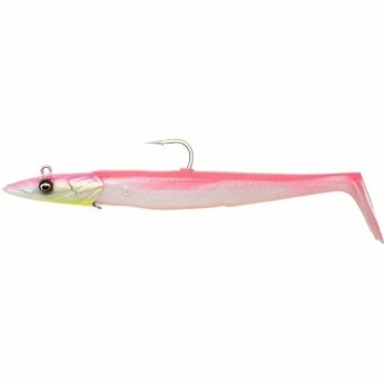 Приманка SAVAGE GEAR Sandeel V2 12см 22г Sinking Pink Pearl Silver 2+1