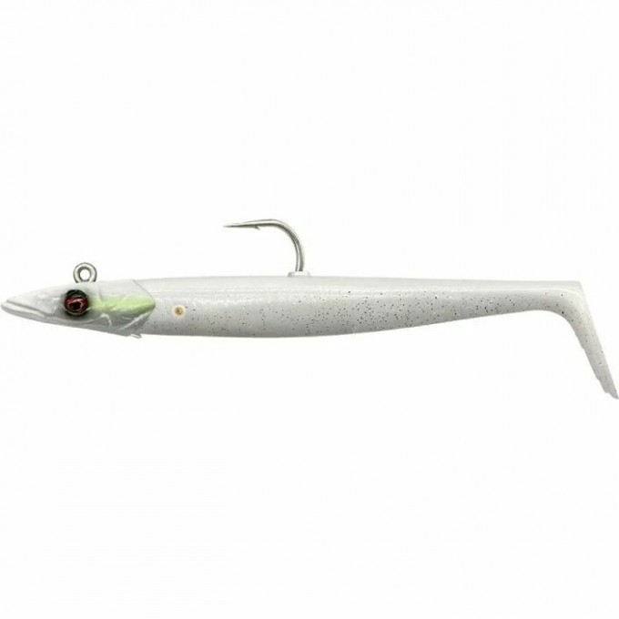 Приманка SAVAGE GEAR Sandeel V2 12см 22г Sinking White Pearl Silver 2+1 72490