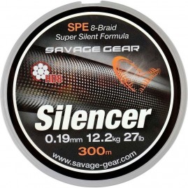 Шнур SAVAGE GEAR HD8 Silencer Braid 120m 0.12mm 13lbs 6.3kg Green Шнур SAVAGE GEAR HD8 Silencer Braid 120m 0.12mm 13lbs 6.3kg Green