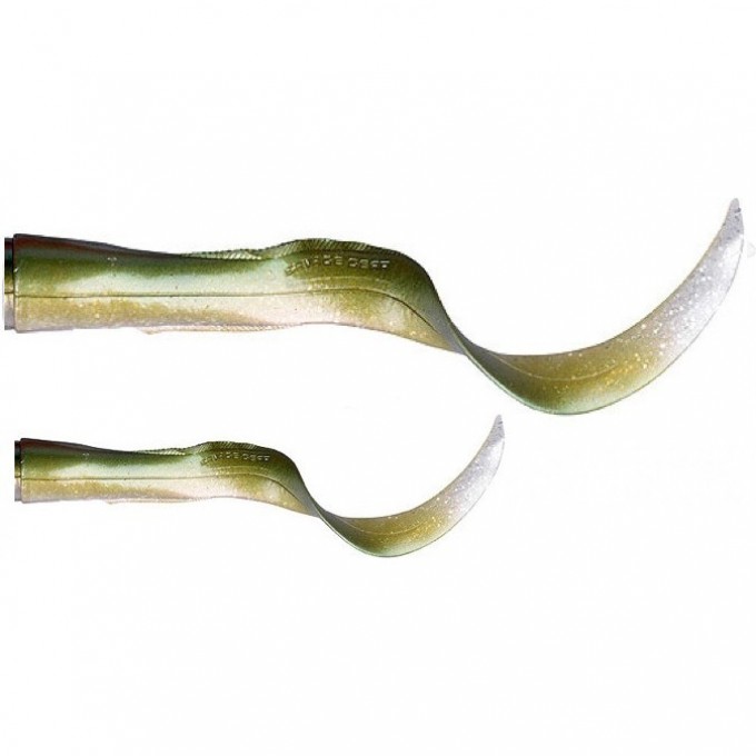 Сменные хвосты для SAVAGE GEAR 3D LB Hard Eel 25 10-Green Silver 50267