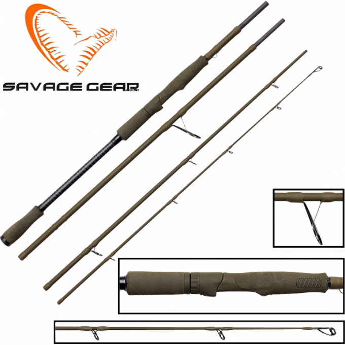 Спиннинг SAVAGE GEAR SG4 Fast Game Travel 243cm 30-80g 75780