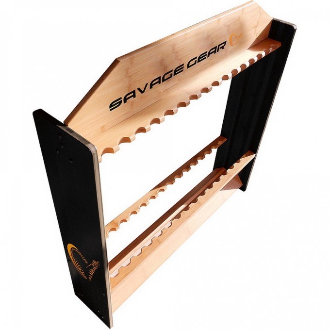 Стойка для удилищ SAVAGE GEAR Wooden 24 Rod Stand 48878
