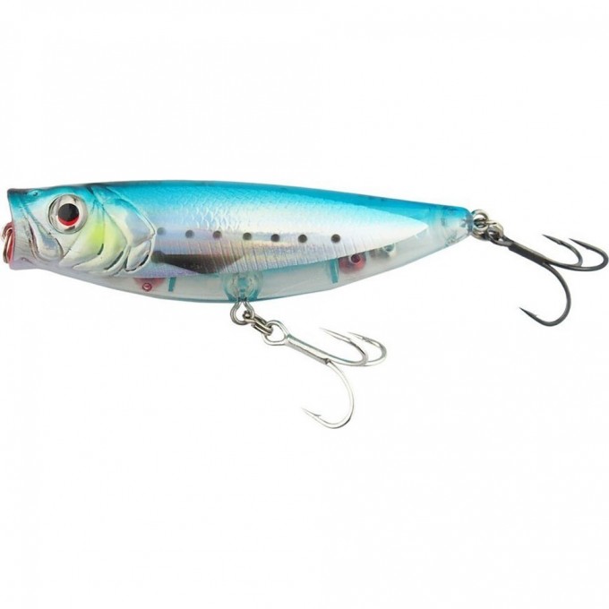 Воблер SAVAGE GEAR 3D Minnow Pop Walker 80 8cm 14g F Blue Silver 57350