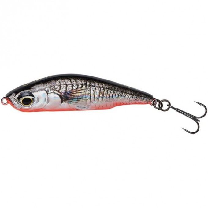 Воблер SAVAGE GEAR 3D Sticklebait Pencil 6.5см 10.5г Sinking Black Red 74028