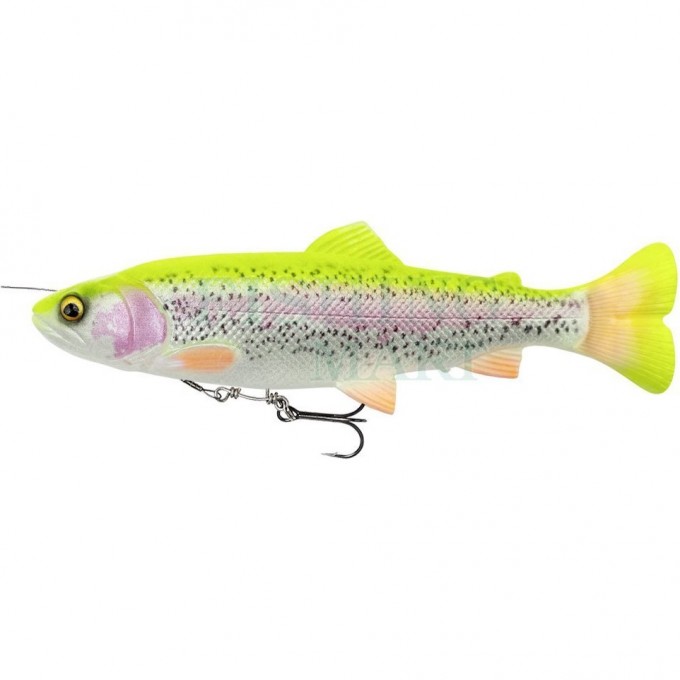 Воблер SAVAGE GEAR 4D Linethru Pulse Tail Trout 20см 102г Slow Sinking Lemon Trout 73997