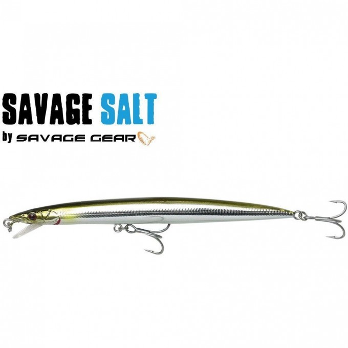 Воблер SAVAGE GEAR Sandeel Jerk minnow 14.5см 14г Slow Float Mirror Ayu 64001