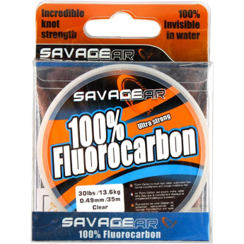 Леска SAVAGE GEAR 100% Fluoro Carbon 0.49 35m 13.6kg 42062 Леска SAVAGE GEAR 100% Fluoro Carbon 0.49 35m 13.6kg 42062