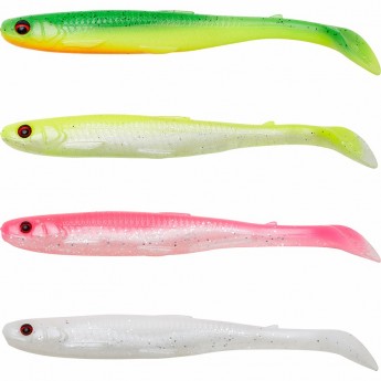Набор приманок SAVAGE GEAR Slender Scoop Shad 11cm 7g Green Yellow 45 pcs Bulk 74265